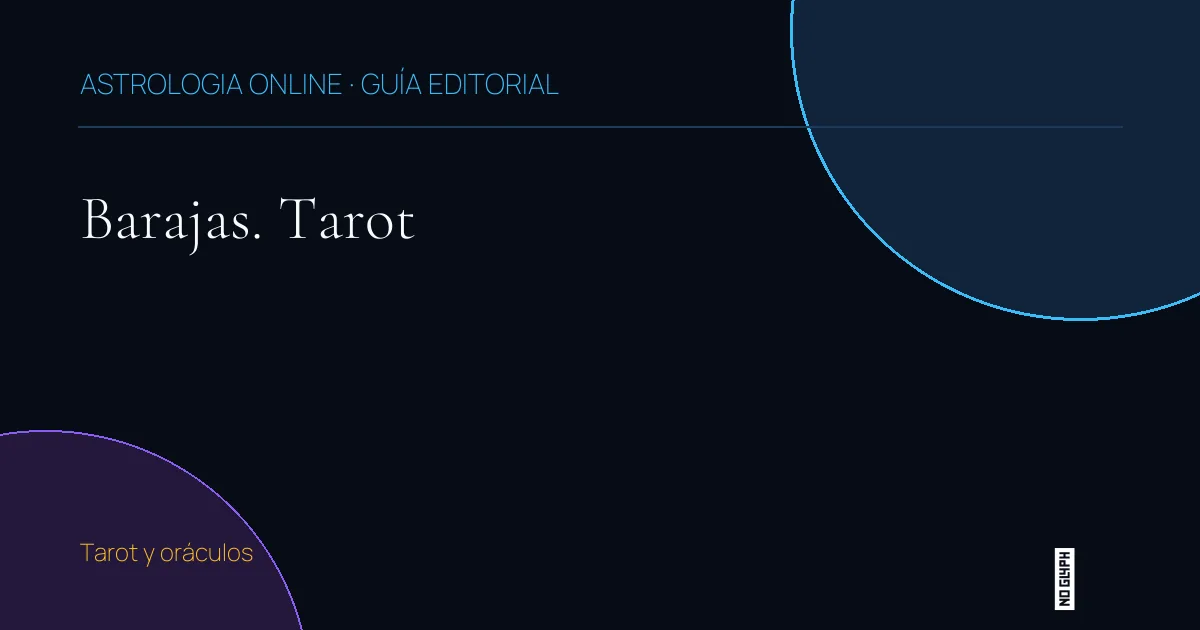 Guía editorial de Barajas. Tarot
