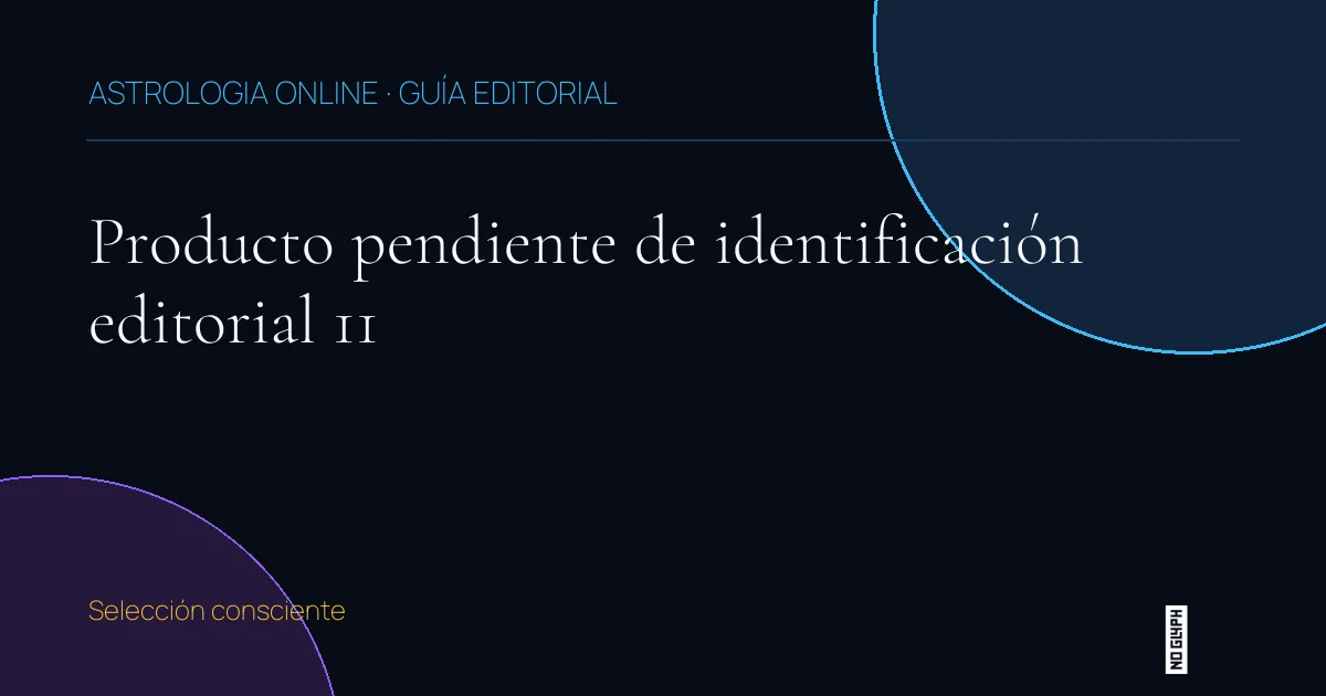 Guía editorial de Producto pendiente de identificación editorial 11